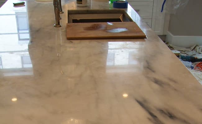 Marble Countertop Before